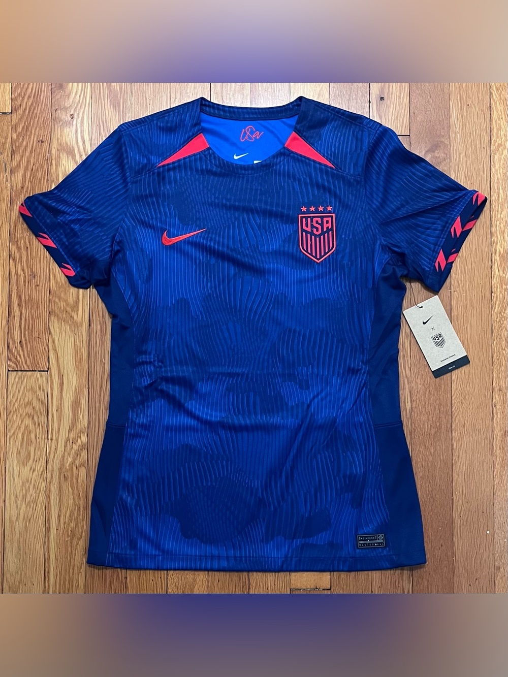 United States USWNT Nike 2023 Slim Fit Blue USA Jersey Women’s Sz M Medium NWT